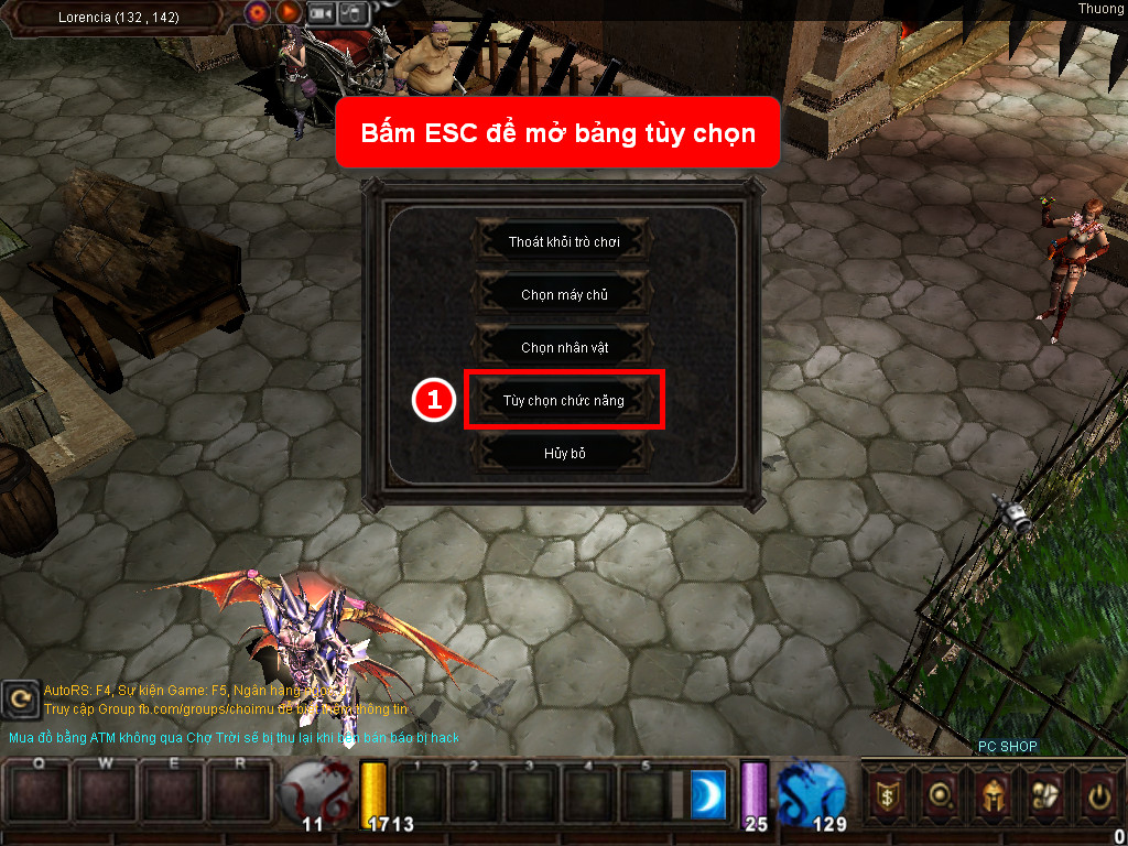 Chức năng chính của Game MU Thái Dương